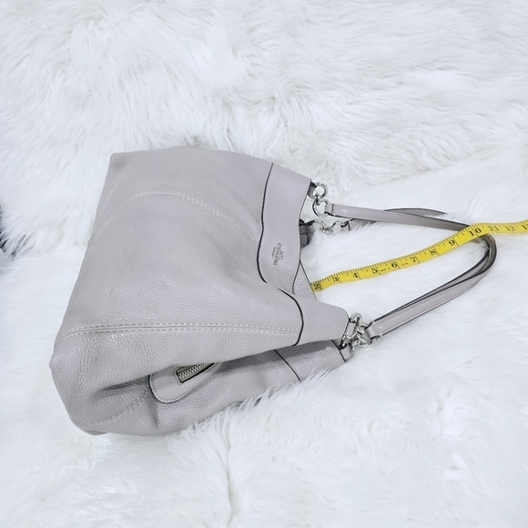 Coach Lexy Shoulder Beige Leather Purse - Picture 8 of 15